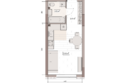 Уютный квартал, дом 3: Планировка Студия 24,8 м²