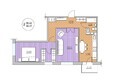 Радужный мкр, дом 11-2: Планировка 2-комн 59,21 м²