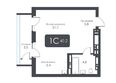 CITY TOWERS (Сити Тауэрс): Планировка Студия 40,2 - 41,1 м²