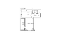 Фламинго, дом 5: Планировка однокомнатной квартиры 42,72 кв.м
