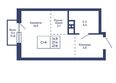 Башни Дзен: Планировка Студия 27,8 - 28,1 м²