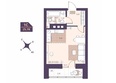 FOR STARS: Планировка Студия 25,78 м²