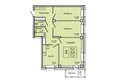 На Дудинской, дом 3 : Планировка трехкомнатной квартиры 70,51 кв.м