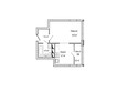 Южный, дом Бирюзовый: Планировка однокомнатной квартиры 35,9 кв.м