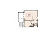 Тихие Зори (КБС), дом 6: Планировка однокомнатной квартиры 42,2 кв.м. 1 этаж