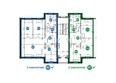 Пригородный простор 2.0, квартал Сегаловича: Планировка 2,3-комнатной квартиры на 1 этаже
