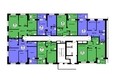 Тихие зори, дом Панорама корпус 2: Типовой план этажа 1 подъезд