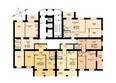 Дружный-3, дом 7: Блок-секция 1. Планировка 2-7 этажей