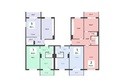 Молния, Биофабрика, 18 к2: Типовой план этажа 3 подъезд
