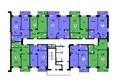 Новые Черёмушки, дом 2: Планировка типового этажа, секция 5