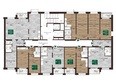 Шервуд, (Нагорная 6-я, 15в корп 1): Типовой план этажа 4 подъезд