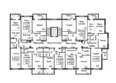 Фламинго, дом 22: Типовой план этажа 1 подъезд