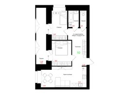 Продается 3-комнатная квартира ЖК Соцветие, дом 5.4, 61.53 м², 8921850 рублей