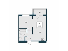 Продается 1-комнатная квартира ЖК Квартал на Игарской, дом 3 пан с2, 41 м², 5650000 рублей