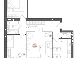 Продается 3-комнатная квартира ЖК Звезда, 78.13  м&sup2;, 8828690 рублей