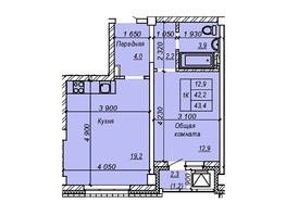 Продается 1-комнатная квартира ЖК Серебряный ключ, 43.3  м², 3854000 рублей