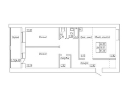 Продается 3-комнатная квартира ПЕТРА СУХОВА, 34, 81.29 м², 4552240 рублей