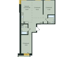 Продается 3-комнатная квартира ЖК Семья, 3 очередь, б/с 6, 95.1  м²
