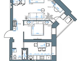 Продается 2-комнатная квартира ЖК Нижний, 51, 48.59  м&sup2;,  рублей