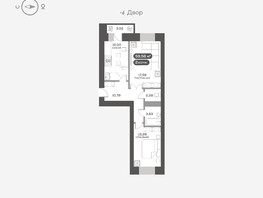 Продается 2-комнатная квартира ЖК Сити-квартал на Взлетной, дом 1, 59.58  м², 10200000 рублей