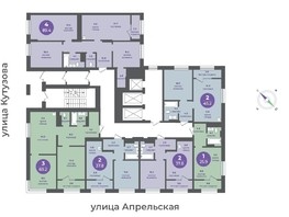 Продается 2-комнатная квартира ЖК Прогресс-квартал Перемены, дом 1, 45.2  м², 5785600 рублей