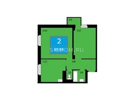 Продается 2-комнатная квартира ЖК Преображенский, дом 13, 61.04  м², 7300000 рублей