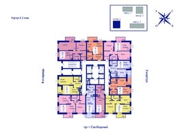 Продается 2-комнатная квартира ЖК Univers (Универс), 3 квартал, 58.6  м², 7911000 рублей