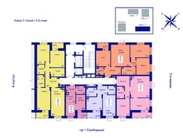 Продается 2-комнатная квартира ЖК Univers (Универс), 3 квартал, 62.2  м², 8708000 рублей
