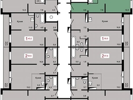 Продается 2-комнатная квартира ЖК Мичурино, дом 2 строение 1, 60.9  м², 6050000 рублей