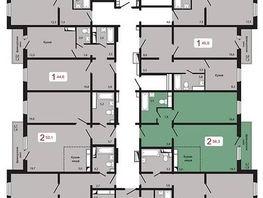 Продается 2-комнатная квартира ЖК КБС. Берег, дом 5 строение 3, 56.3  м², 6800000 рублей