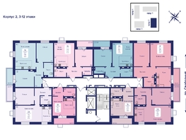 Продается 2-комнатная квартира ЖК Univers (Универс), 2 квартал, 47.5  м², 7837500 рублей