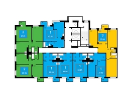 Продается 1-комнатная квартира ЖК Преображенский, дом 13, 30.07  м², 4400000 рублей