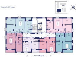 Продается 3-комнатная квартира ЖК Univers (Универс), 2 квартал, 77.3  м², 11026600 рублей