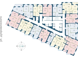 Продается 1-комнатная квартира ЖК Суриков, дом 2, 50.7 м², 9582300 рублей