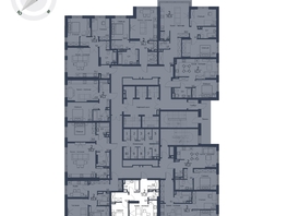 Продается 2-комнатная квартира ЖК Чижи, 1 очередь (корпус 1,2), 51.8 м², 8806000 рублей