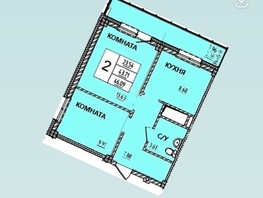 Продается 2-комнатная квартира ЖК Дом на Светлова, 46.24 м², 5950000 рублей