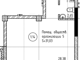 Продается Помещение ЖК Серебряный, дом 1 корпус 1, 30.9 м², 4480500 рублей