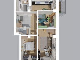 Продается 3-комнатная квартира ЖК Сосны, дом 2/1, 73.26 м², 9062102 рублей