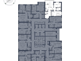 Продается 3-комнатная квартира ЖК Чижи, 1 очередь (корпус 1,2), 76.9 м², 12919200 рублей
