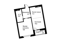Продается 2-комнатная квартира ЖК Runway (Ранвэй), 58.6  м&sup2;, 10284300 рублей
