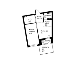 Продается 2-комнатная квартира ЖК Runway (Ранвей), 55.6  м², 9226486 рублей