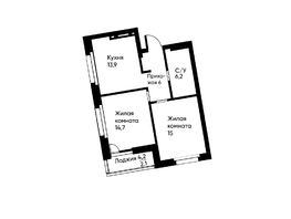 Продается 2-комнатная квартира ЖК Runway (Ранвей), 57.1  м², 10001750 рублей