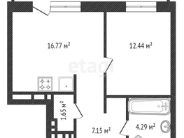 Продается 2-комнатная квартира ЖК АЭРОCITY (Аэросити), дом 1, 45.5  м², 6750000 рублей