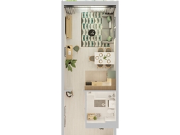 Продается Студия ЖК Аллея Парк, 3 этап, 43.08  м&sup2;, 5858880 рублей