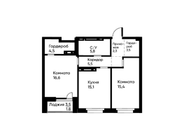 Продается 2-комнатная квартира ЖК Runway (Ранвэй), 69.7  м&sup2;, 11297369 рублей