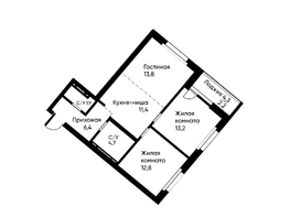 Продается 3-комнатная квартира ЖК Runway (Ранвэй), 65.5  м&sup2;, 11032558 рублей