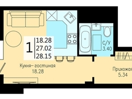 Продается Студия ЖК На Дудинской, дом 5, 30.92  м&sup2;, 5400000 рублей