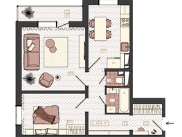 Продается 2-комнатная квартира ЖК КБС. Классика, дом 1, 60.4  м&sup2;, 8700000 рублей