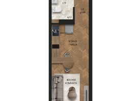 Продается Студия ЖК Дуэт, 30.68  м&sup2;, 3988400 рублей