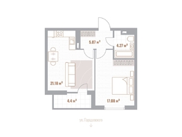 Продается 1-комнатная квартира ЖК Николаевские кварталы, 49.8  м&sup2;, 10707000 рублей
